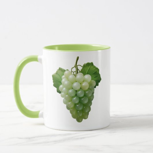 Realistische groene druif mok (Links)