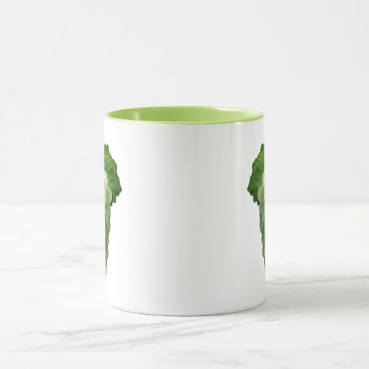 Realistische groene druif mok (Midden)