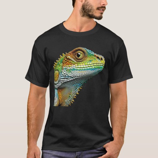 Realistische Hagedis Iguana T-shirt (Voorkant)