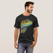 Realistische Hagedis Iguana T-shirt (Voorkant volledig)