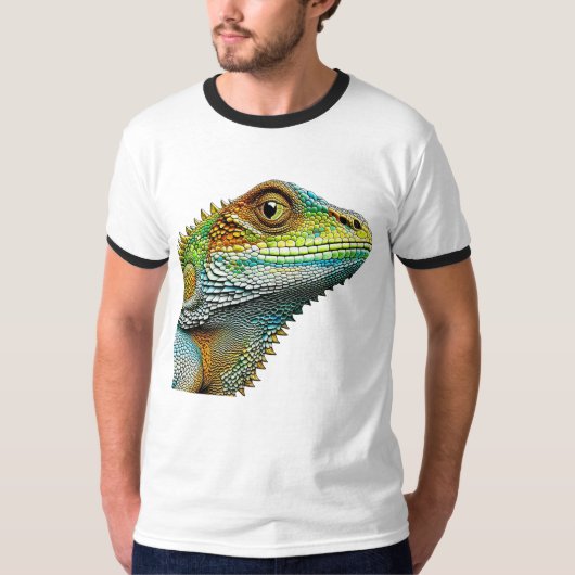 Realistische hagedis Iguana T-shirt (Voorkant)