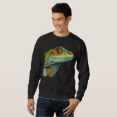 Realistische hagedis Iguana Trui (Voorkant volledig)