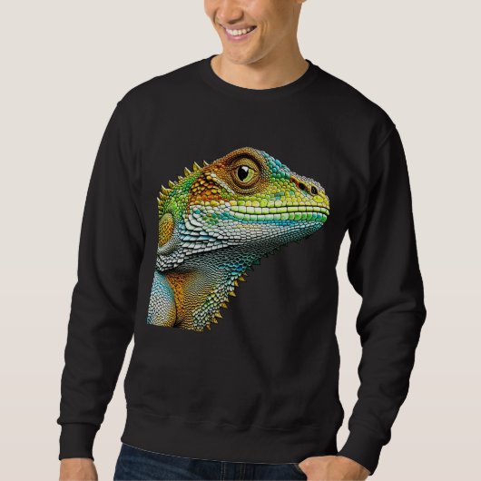Realistische hagedis Iguana Trui (Voorkant)