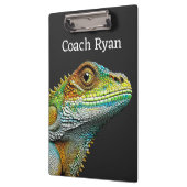 Realistische hagedis leguaan gepersonaliseerd klembord (Links)