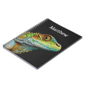 Realistische hagedis leguaan gepersonaliseerd notitieboek (Linkerzijde)