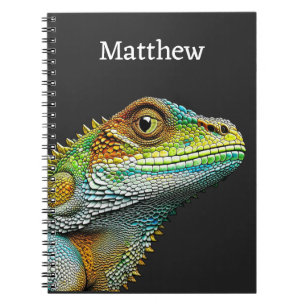 Realistische hagedis leguaan gepersonaliseerd notitieboek
