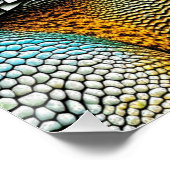 Realistische hagedis leguaan gepersonaliseerd perfect poster (Hoek)