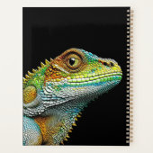 Realistische hagedis leguaan gepersonaliseerd planner (Achterkant)