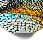 Realistische hagedis leguaan gepersonaliseerd poster (Hoek)