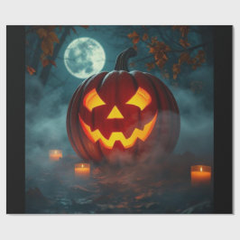 Realistische Halloween Pompoen Cadeauverpakking – Cadeaupapier