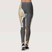 Realistische Halloween-sticker Leggings (Achterkant)