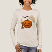 Realistische Halloween Sticker Tri-Blend Shirt (Voorkant)