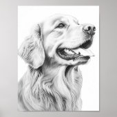 Realistische hond volwassen kleuring poster (Voorkant)