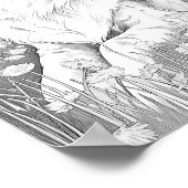 Realistische hond volwassen kleuring poster (Hoek)