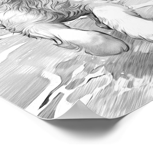 Realistische hond volwassen kleuring poster (Hoek)