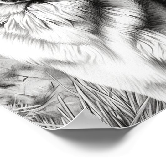 Realistische hond volwassen kleuring poster (Hoek)