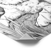 Realistische hond volwassen kleuring poster (Hoek)