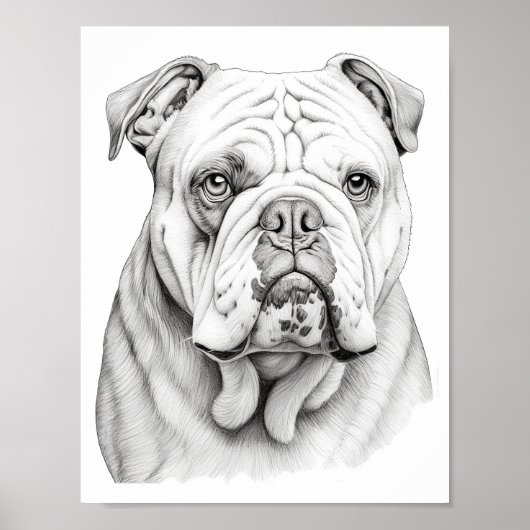Realistische hond volwassen kleuring poster (Voorkant)