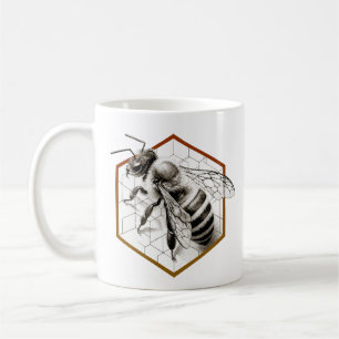 Realistische Honey Bee Art – cadeau voor imkers Koffiemok