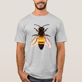 Realistische Honey Bee Art Illustratie T-shirt