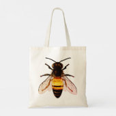 Realistische Honey Bee Art Illustratie Tote Bag (Achterkant)