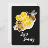 Realistische Honeybee & Honeycomb verjaardagsuitno Kaart (Achterkant)