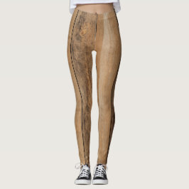 Realistische houten vloeren Leggings