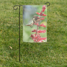 Realistische Hummingbird Garden Flag