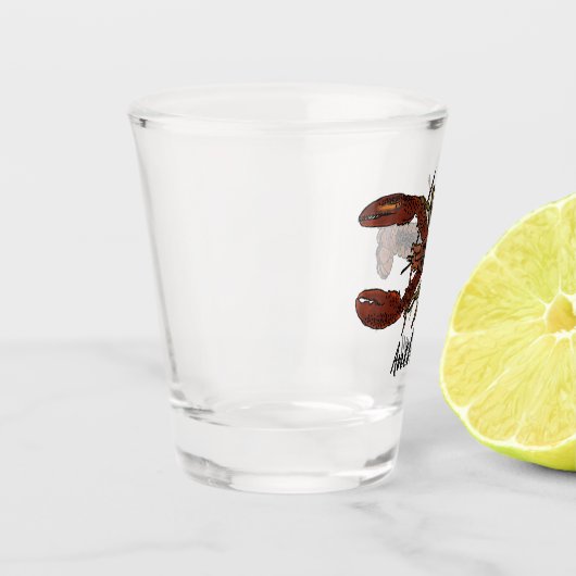 Realistische illustratie Lobster Persoonlijk Shot Glas (Links)
