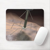 Realistische illustratie van bacteriofaag muismat (Met muis)