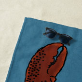 Realistische illustraties van de Lobster Persoonli Strandlaken (In situ)