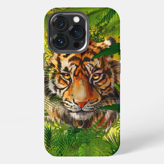 Realistische Jungle Tijger iPhone Hoesje (Achterkant)