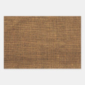 Realistische jute textuur eenvoudig roodbruin inpakpapier vel (Voorkant 2)