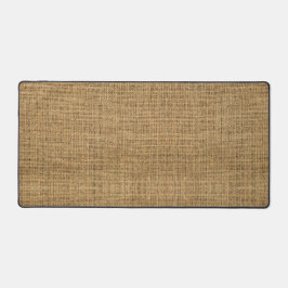 Realistische jute textuur Eenvoudige rustieke brui Bureaumat