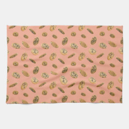 Realistische Keukenhanddoek met Chips Koekjes