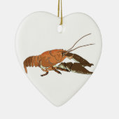 Realistische krayfish/Crawdad Keramisch Ornament (Rechts)