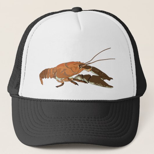 Realistische krayfish/Crawdad Trucker Pet (Voorkant)