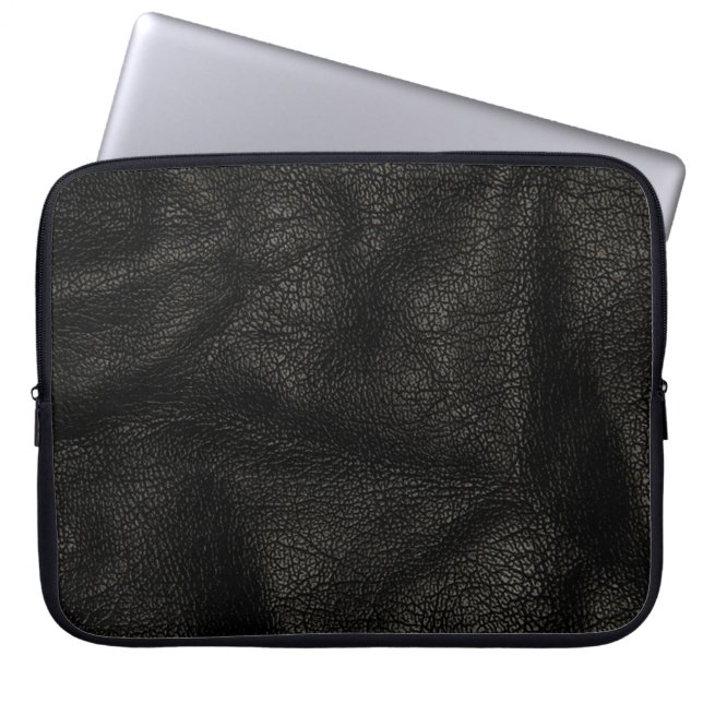 Realistische Leer Textuur Laptop Sleeve (Voorkant)