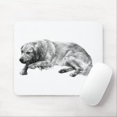 Realistische Liggerhond Muismat (Met muis)