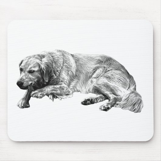 Realistische Liggerhond Muismat (Voorkant)