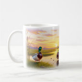 Realistische Mallard Digital Painting Mok Wrap Des (Links)