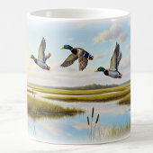 Realistische Mallard Digital Painting Mok Wrap Des