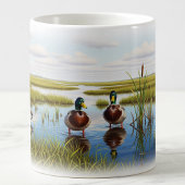 Realistische Mallard Digital Painting Mok Wrap Des