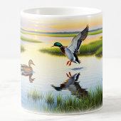 Realistische Mallard Digital Painting Mok Wrap Des