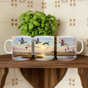 Realistische Mallard Digital Painting Mok Wrap Des