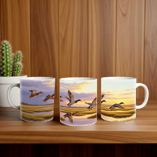 Realistische Mallard Digital Painting Mok Wrap Des
