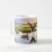 Realistische Mallard Digital Painting Mok Wrap Des (Voorkant links)