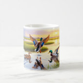 Realistische Mallard Digital Painting Mok Wrap Des (Center)