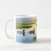 Realistische Mallard Digital Painting Mok Wrap Des (Links)