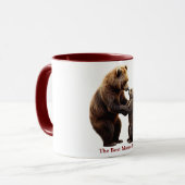 Realistische Mama Beer en Cub Interactie Mok (Voorkant links)